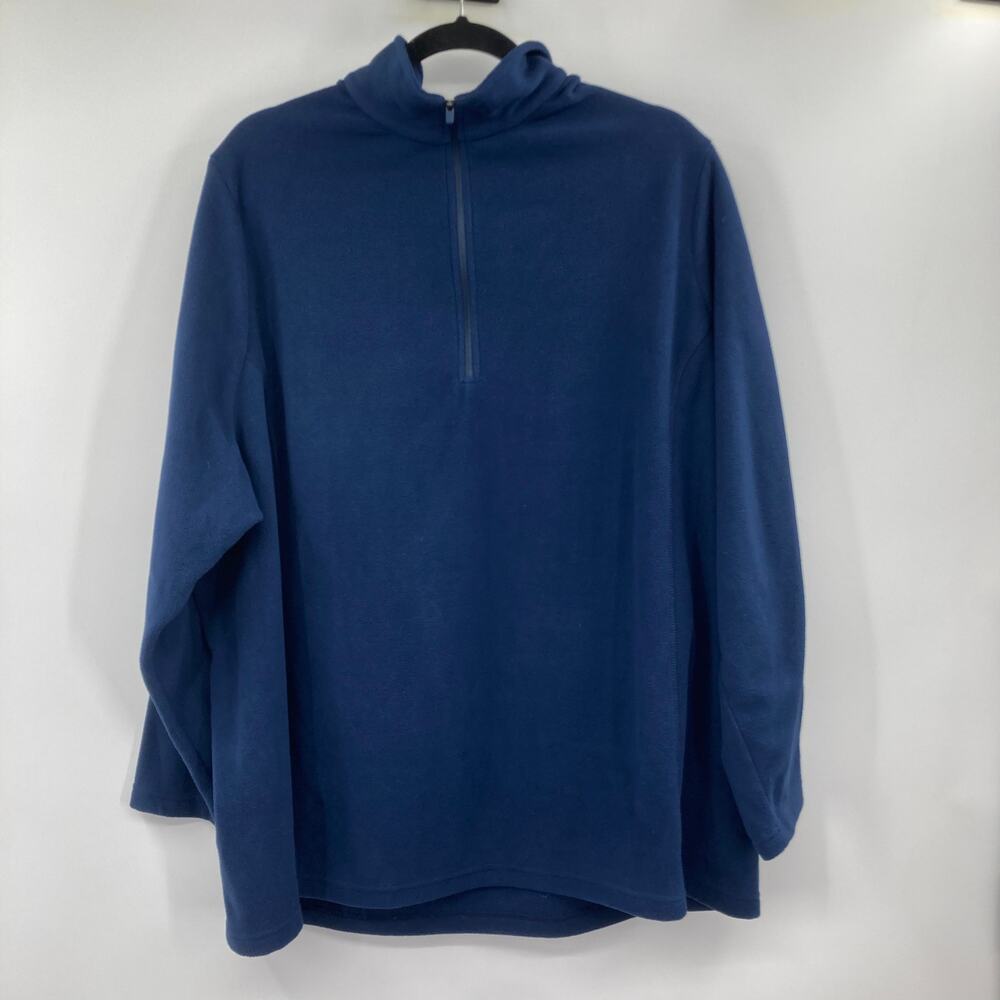 Land’s End Fleece 1/4 Zip Blue Pullover Women’s 3X